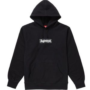 Supreme Bandana Box Logo Hooded Sweatshirt Black